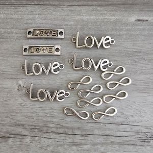 024 Silver Toned Charms- Variety 14 pieces